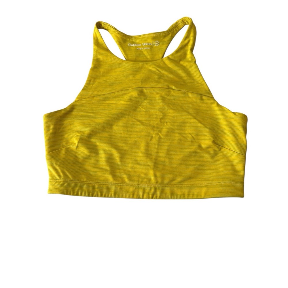 OUTDOOR VOICES Tank‎ Top Womens Medium Stretch Sports Athleisure Crop No Pads - Picture 5 of 7